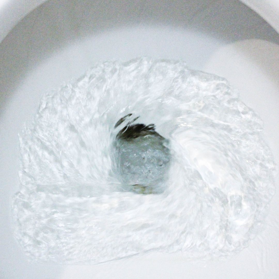 toilet flushing