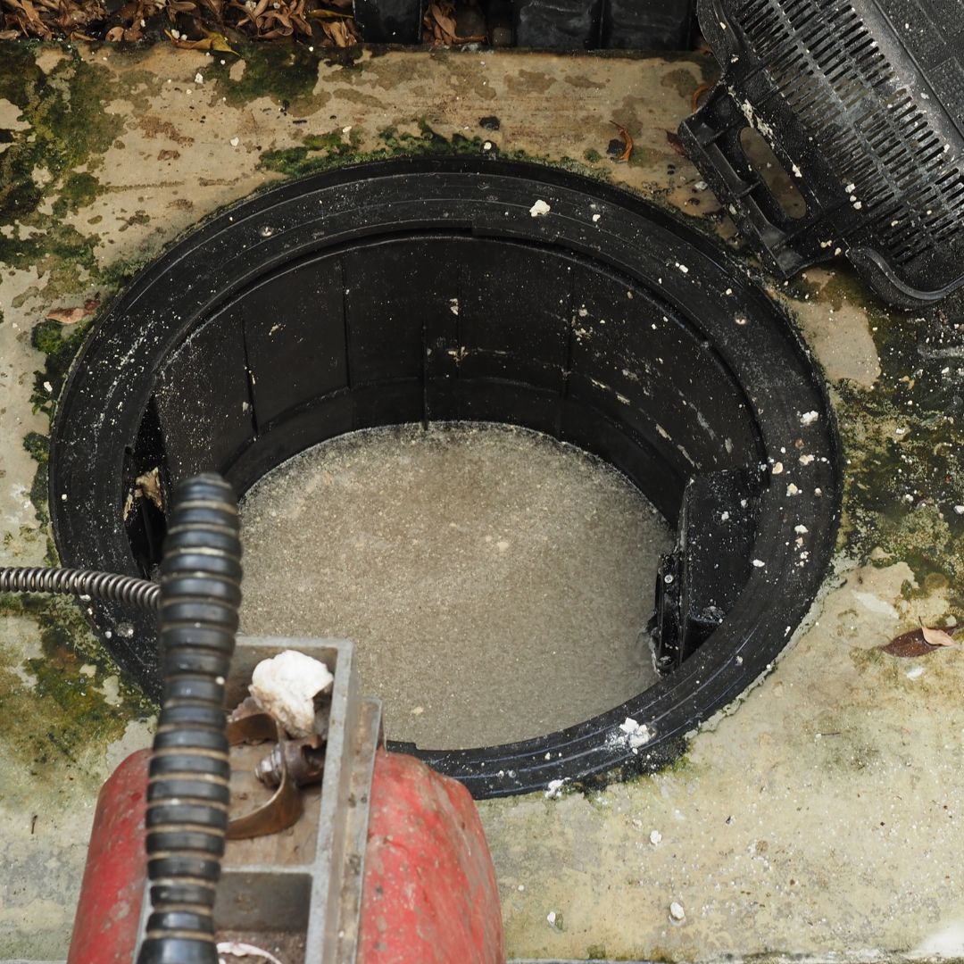 Septic tank clogged with grease